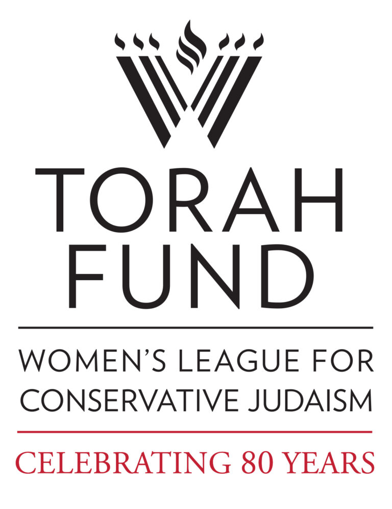 TorahFund80_Logo_tall_blackred